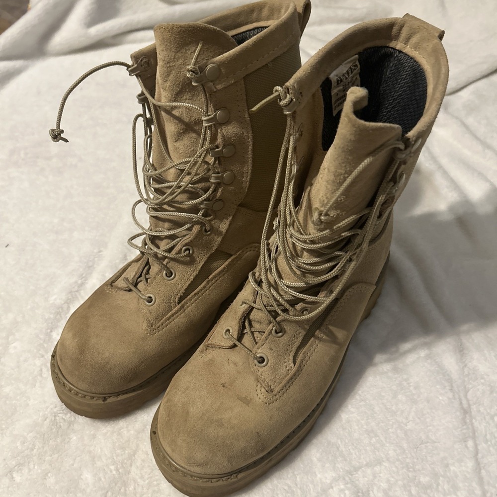 Bates Gore-Tex Military Combat Boots Desert Tan Mens 8 Wide E30500A 2006
